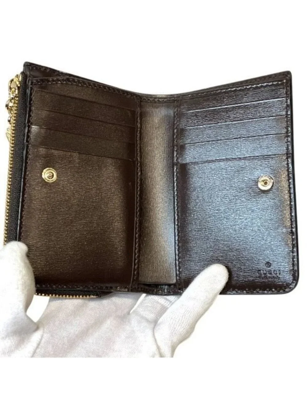 Gucci GG Canvas Compact Wallet Bifold - Picture 3 of 9